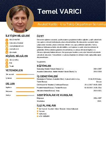 Hukuk Sekreteri Cv Örnekleri cv indir
